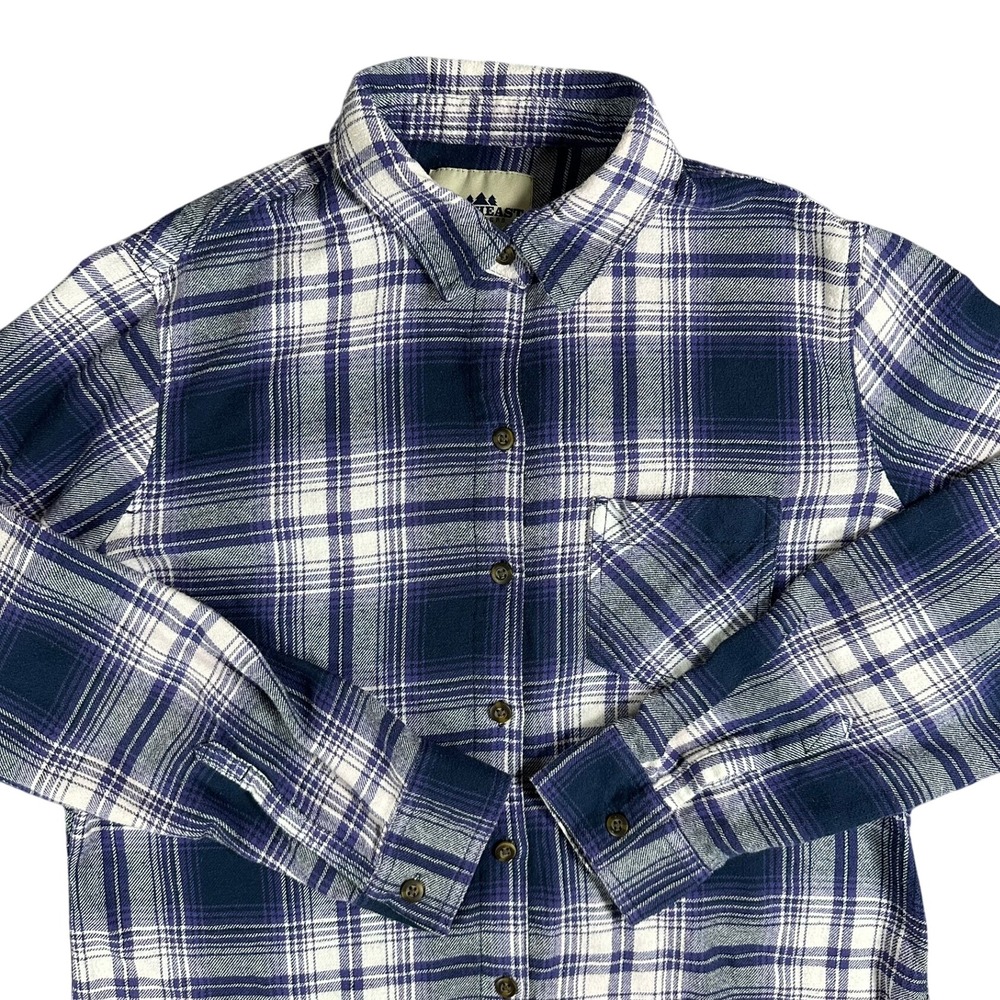 NORTHEAST‎ OUTFITTERS Womens Plaid Flannel Shirt Medium Long Sleeve Button Up